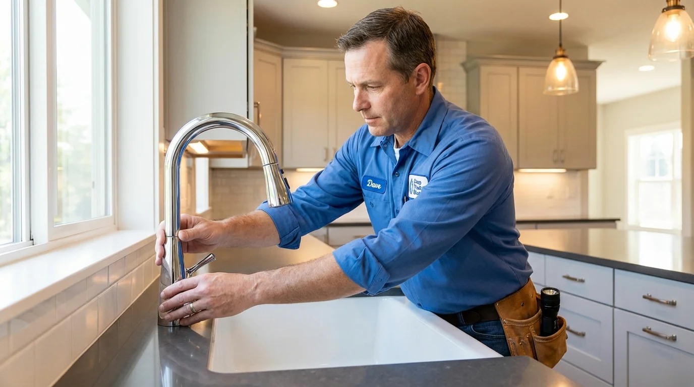 Kitchen faucet installation by Johns Plumbing LLC in Du Quoin